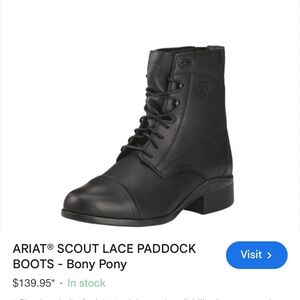 Ariat Black Scout Lace Up Boots